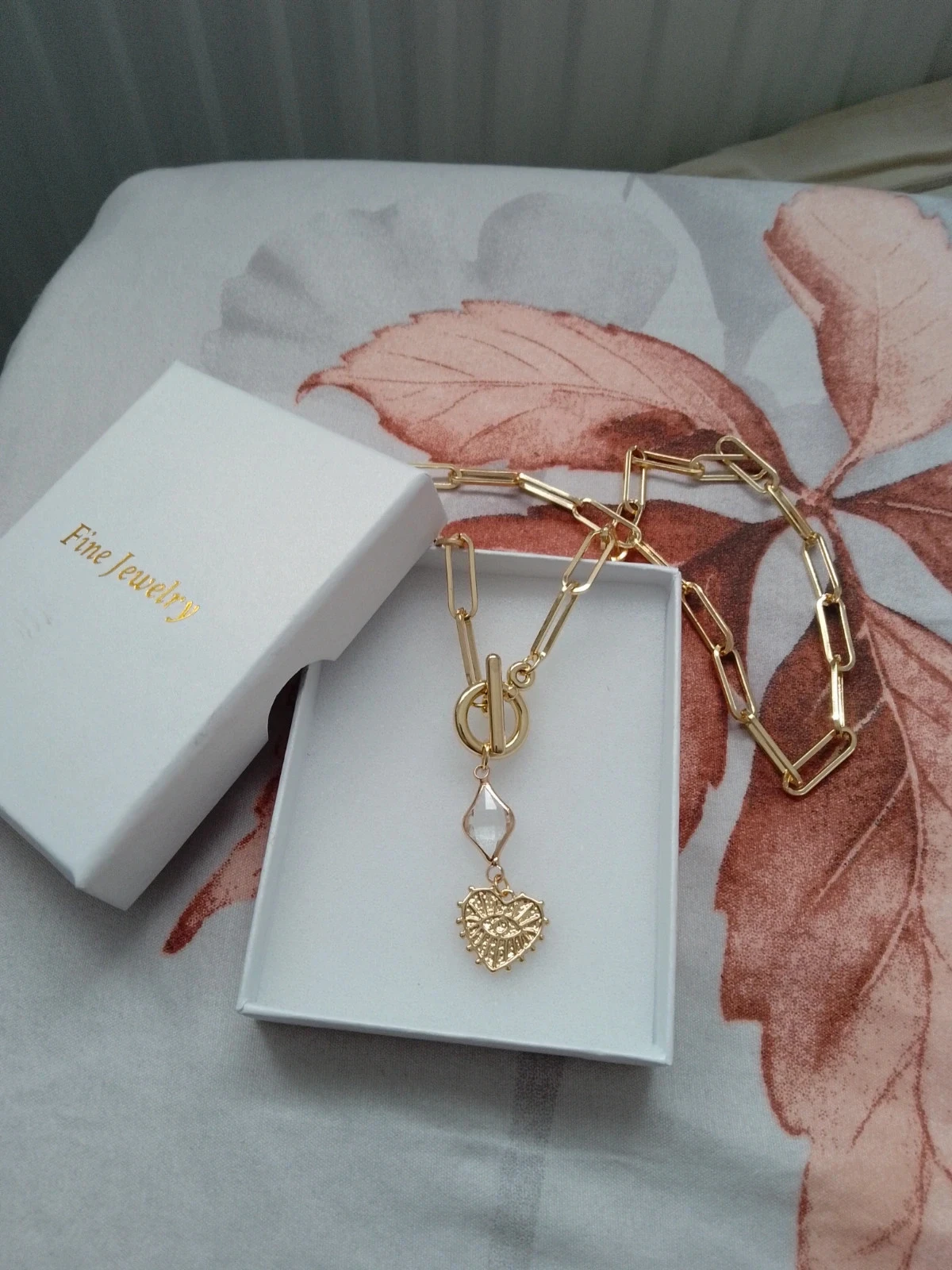 Collar de acero y cristal de cuarzo – photo 2